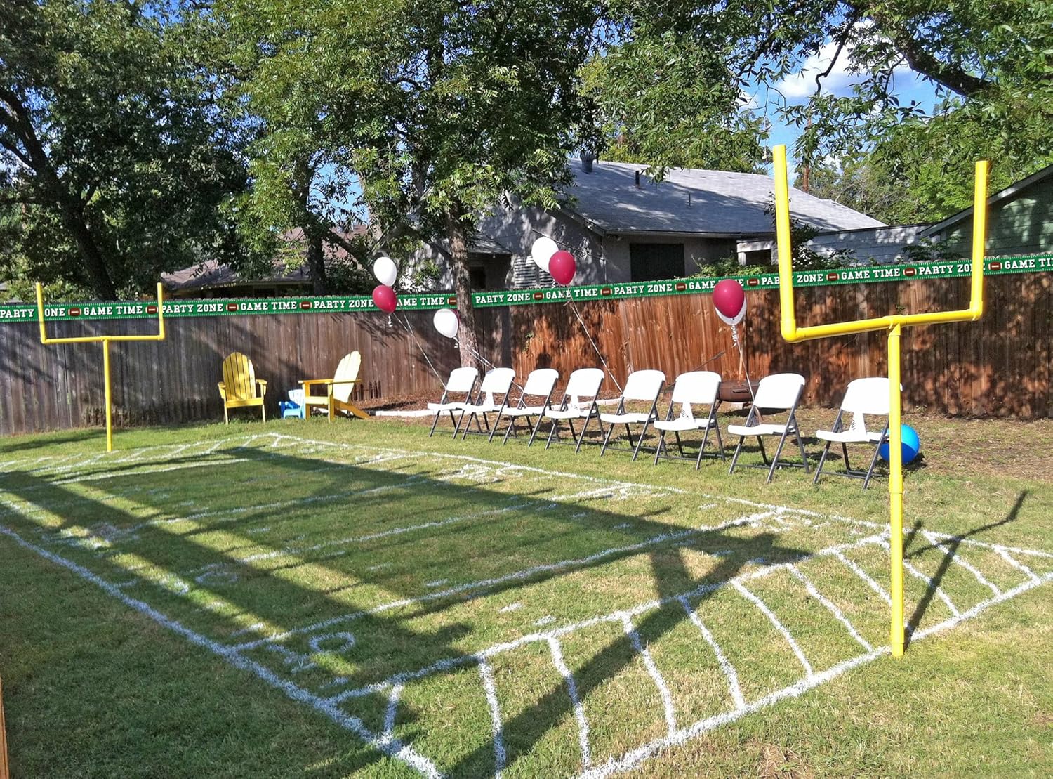 Football Party Banner 8 Inch Tall 25 Feet Long
