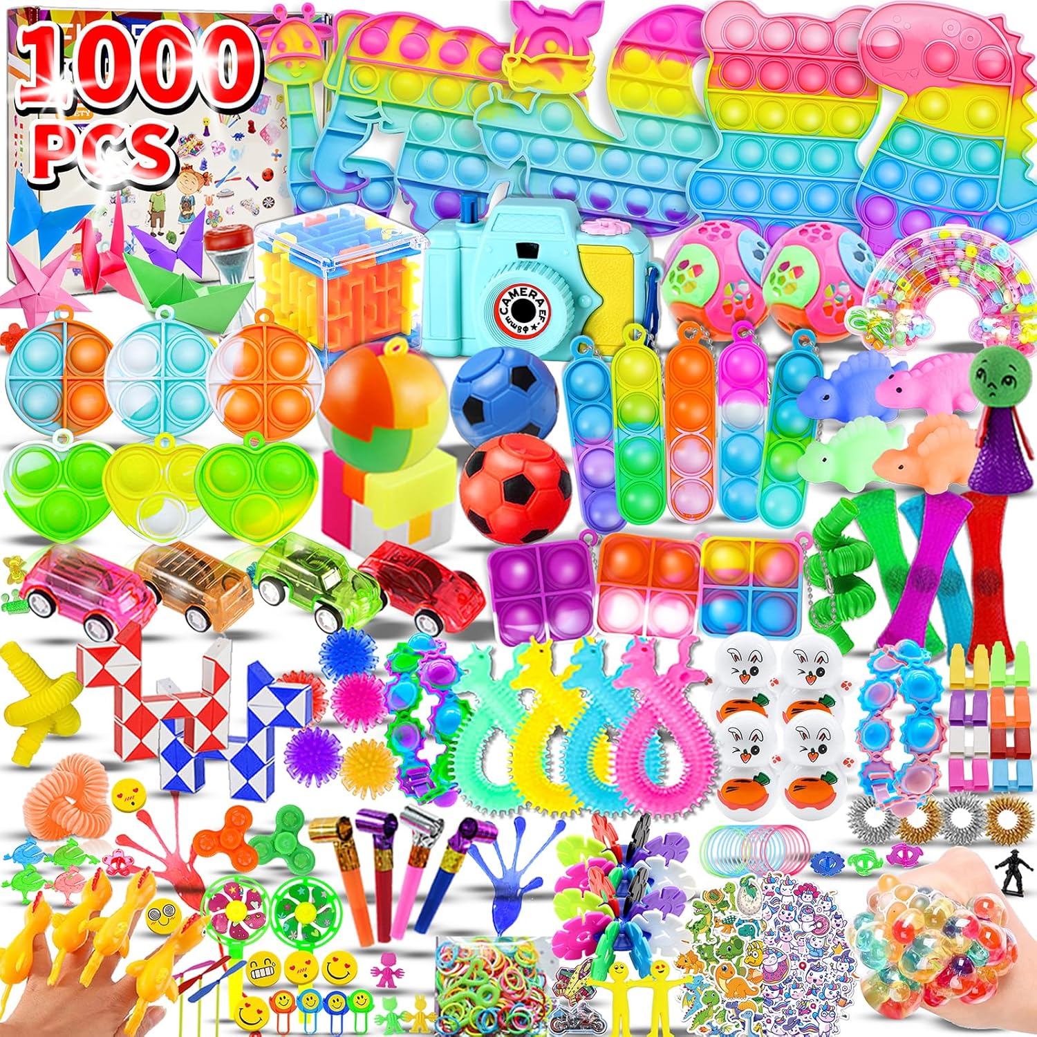 1000pcs Sensory Fidget Toy Pack for Kids and Adults